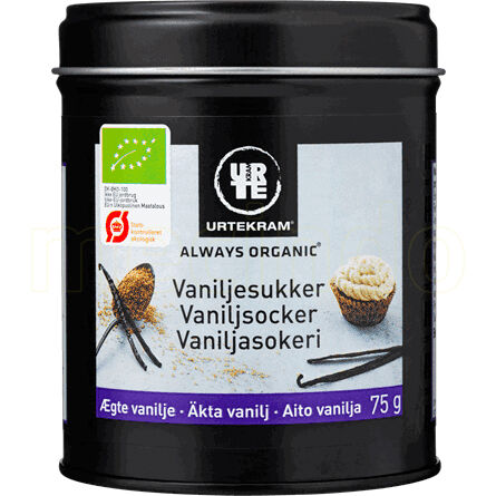 Urtekram Vaniljesukker 75g