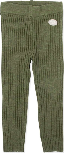 Lillelam Bukse Classic Ribb Ullongs - 100% Merino - Oliven Lillelam Bukse Classic Ribb Ullongs - 100% Merino - Oliven