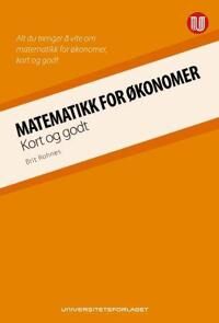 Rohnes Matematikk for økonomer - Kompakt lærebok fra Universitetsforlaget