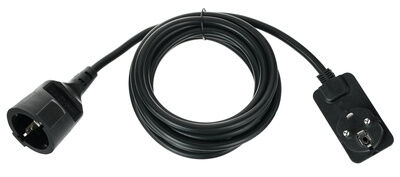 Brennenstuhl Flat Plug Ext. H05VV-F 3m BK