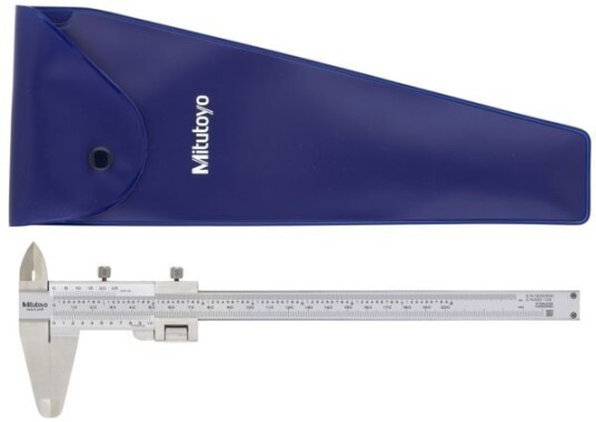 Mitutoyo Nonieskjutmått 532-120 0-180mm, 0,02mm, Flat Sticka, Finjustering