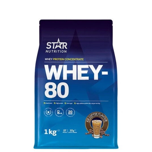 Star Nutrition Whey-80, 1 Kg, Ice Coffee – Ice Coffee