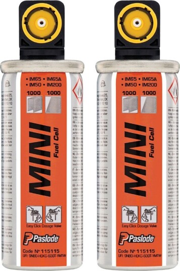 Paslode A2 Gasspatron Gul 2 Stk Mini Ventil for Im65, Im65A, Im50, Im200