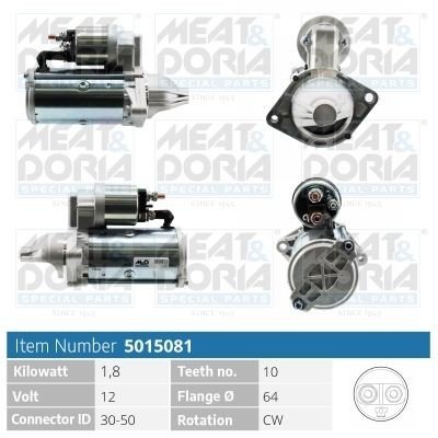 Starter MEAT & DORIA 5015081