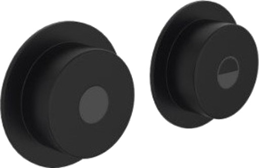 Vola Trykknapp A83 - Farge 27 Matt Svart black