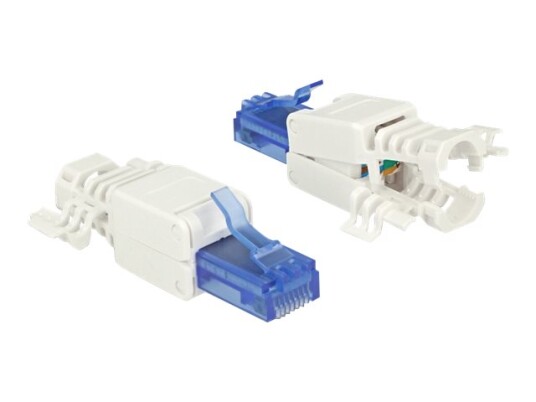 Delock Nettverkkontakt Rj 45 Hann Utp Cat 6A Antall Per Pakke 2 86417