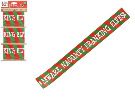 Elves Behavin" Badley Pranking Elf Tape 3 X 2,75cm