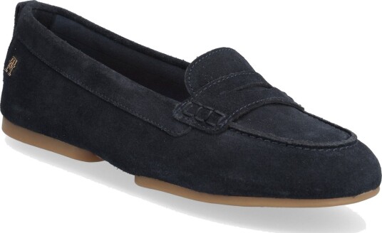 Tommy Hilfiger Th Flex Suede Loafer Ballerina Navy 38