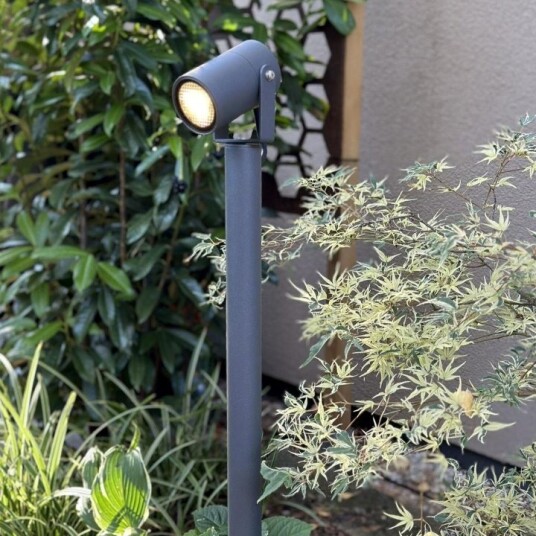LightsOn Luna 65 Pollare/Trädgårdsspot 350 lm 5W 35° Grå