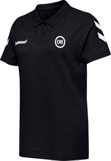 Odense Boldklub Go Cotton Polo   Svart Kvinner   Hummel størrelse Small