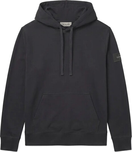 Calvin Klein Jeans Ls Eu 350Terry Badge Hoodie   PIRATE BLACK   S