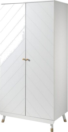 Garderobe Billy Hvit 2-dørs - 2-dørs