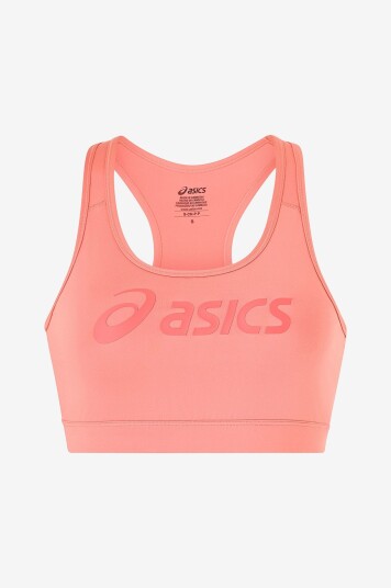 Asics - Sports-BH Essential Asics Logo Padless Bra - Rosa
