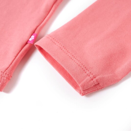 T-skjorte for barn med lange ermer rosa 116