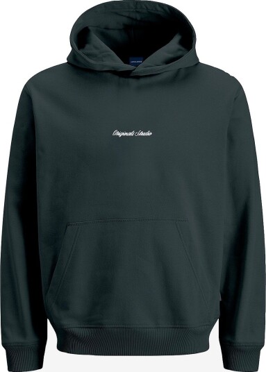 Jack & Jones Junior Hettegenser jorNorrebro Emb Sweat Hood Grå
