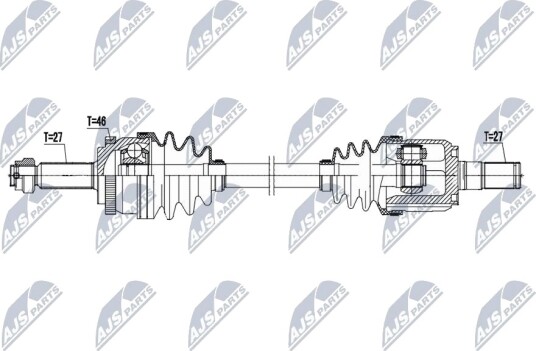 NTY NPW-HY-636 Drivaksel NTY NPW-HY-636 Drivaksel