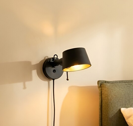Vegglampe Lucande Silka Svart Arbeidsrom / kontor Metall Moderne 16 14 Svart