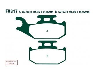 Bremseklosser EBC Brakes FA317TT