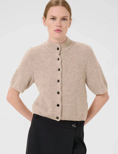 Gestuz Alphagz Ss Short Cardigan Noos - Beige - S