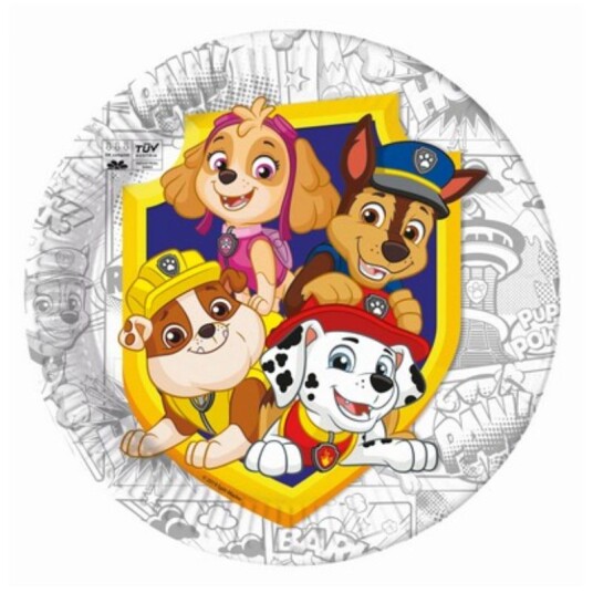 Papptallerken Paw Patrol 23cm Pk/8 Papptallerken Paw Patrol 23cm Pk/8