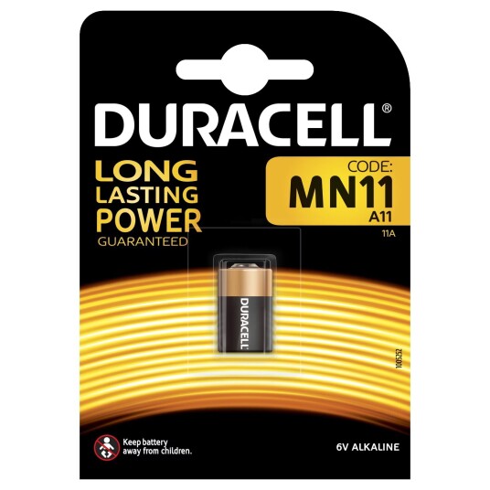 Duracell MN11 Alkalisk batteri 6V for sikkerhetsutstyr