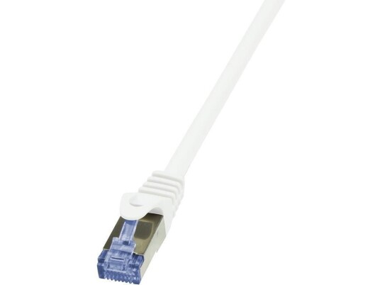 Logilink Primeline Koblingskabel Rj-45 Hann Til Rj-45 Hann 7.5 M Sftp Pimf Cat 6A Halogenfri Uten Hindringer Hvit