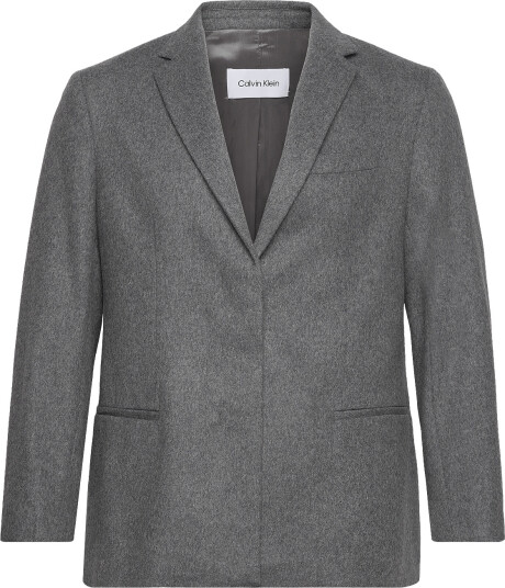 Calvin Klein | Flannel Wool Tailored Blazer | 36