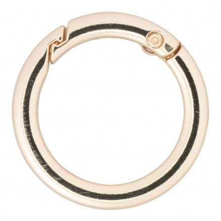 Infinity Hearts O ring/ring uten ende med åpning Messing lys gull Ø35mm 5 stk