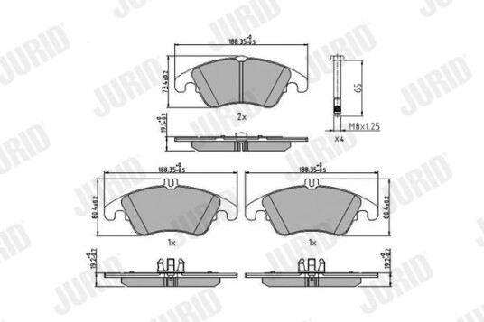 Bremseklosser JURID 573291J Bremseklosser JURID 573291J