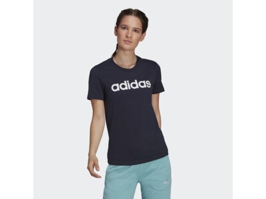 Adidas H07833, T-Skjorte, Voksen, Hunkjønn, Blå, M, Bilde