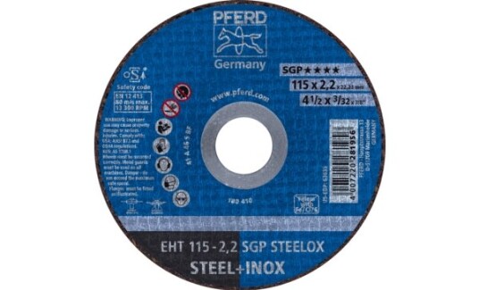 Pferd Eht 115-2,2 Sgp Steelox, Stål, Rustfritt Stål, Pferd, 2,22 Cm, 11,5 Cm, 13300 Rpm, 25 Stykker Pferd Eht 115-2,2 Sgp Steelox, Stål, Rustfritt Stål, Pferd, 2,22 Cm, 11,5 Cm, 13300 Rpm, 25 Stykker