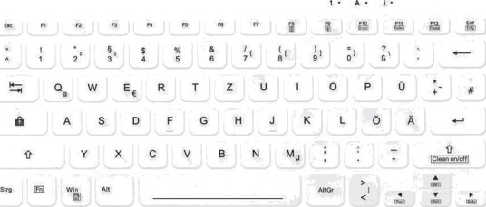 Contour Active Key Quickclean - Tastatur - Medisinsk, Hygienisk Design - Mini - Med Mouse - Trådløs - Qwertz - Tysk Contour Active Key Quickclean - Tastatur - Medisinsk, Hygienisk Design - Mini - Med Mouse - Trådløs - Qwertz - Tysk