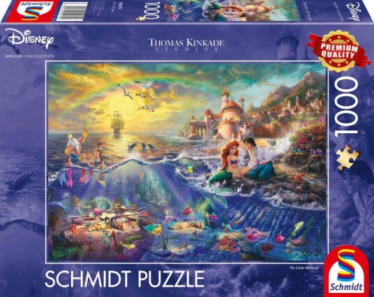 Disney The Little Mermaid Ariel Thomas Kinkade Puslespill 1000 brikker Schmidt Disney The Little Mermaid Ariel Thomas Kinkade Puslespill 1000 brikker Schmidt