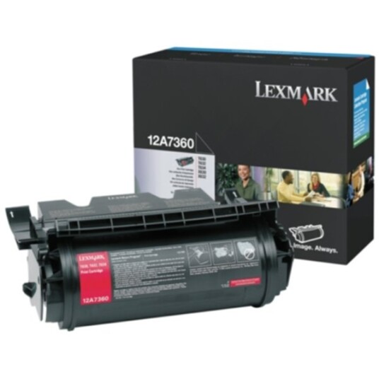 Lexmark 0012A7360 Tonerkassett sort 5.000 sider