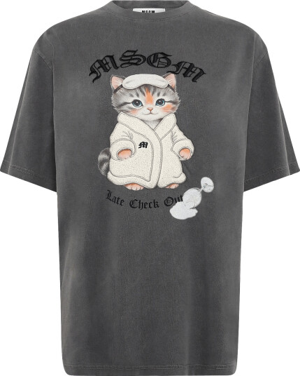 MSGM T Shirt/T Shirt Black S MSGM T Shirt/T Shirt Black S