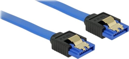 Delock Sata Kabel Serial Ata 150/300/600 SataR Til SataR 30 Cm Hasp Blå