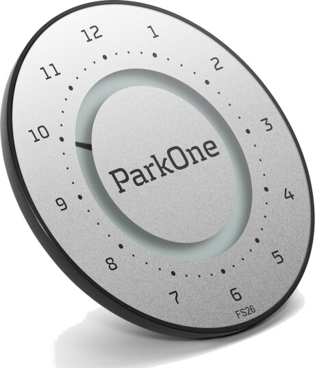 PARK ONE 2 ELEKTRISKE PARKERINGSSKIVER, SØLV