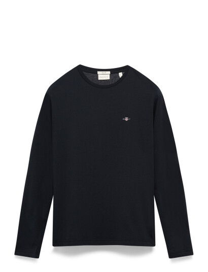 GANT Slim Shield Ls T-Shirt - Black - L
