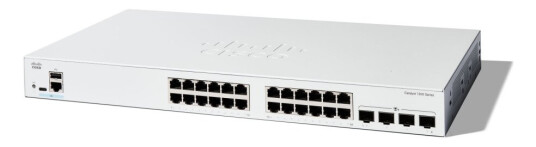 Cisco Catalyst 1200-24T-4X - Switch - L3 - Smart - 24 X 10/100/1000 + 4 X 10Gb Ethernet Sfp+ - Rackmonterbar