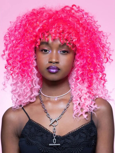 Smiffys Manic Panic Two Tone Pink Wig 5059513154651