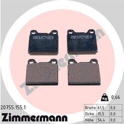Bremseklosser ZIMMERMANN 20755.155.1 Bremseklosser ZIMMERMANN 20755.155.1