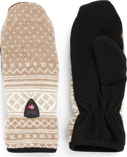 Dale of Norway Valløy Polar Mittens Mountain Stone/Offwhite S Dale of Norway Valløy Polar Mittens Mountain Stone/Offwhite S