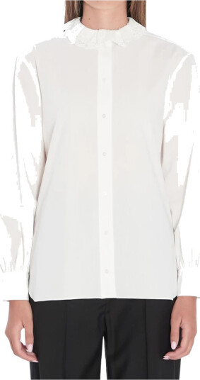 Saint Laurent Dame Bluser & Skjorter Hvit L, Saint Laurent Dame Bluser & Skjorter Hvit L,