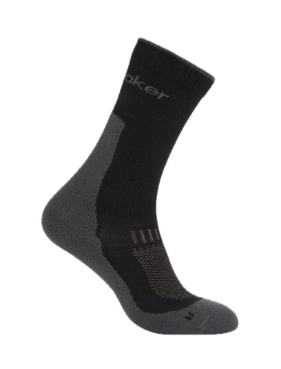 Icebreaker W Mer Hike+ Medium Crew Obsidian/black L