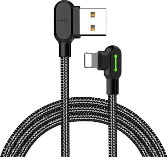 Mcdodo CA 4671 USB A to Lightning Angled LED Black CA 4671