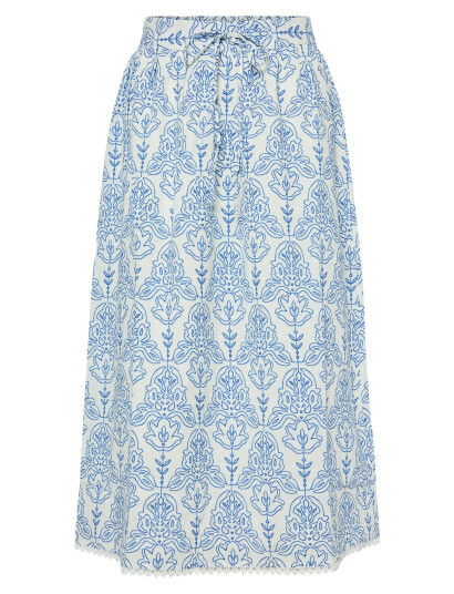 YAS Yascinni Hw Ankle Skirt S. - Blue - 36