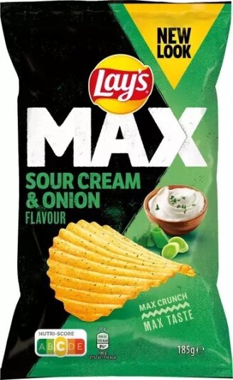 Lays Max Sourcream & Onion 185g Lays Max Sourcream & Onion 185g