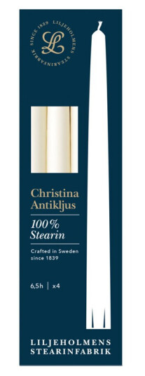 Liljeholmens Christina antikklys 26 cm 4 stk krem Liljeholmens Christina antikklys 26 cm 4 stk krem