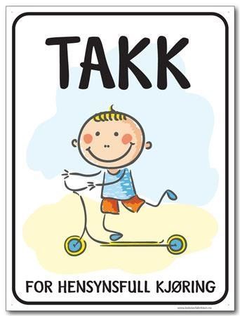 Skilt   Barn Leker Sparkesykkel