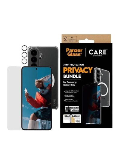 PanzerGlass Privacy 3 in 1 Bundle Samsung Galaxy S26